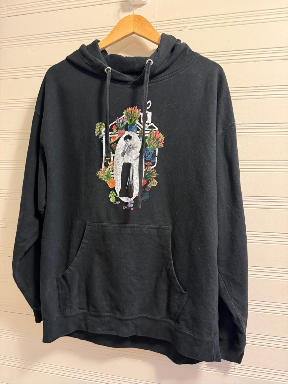 Harry Styles Love On Tour Black Graphic Hoodie Oversized XL Concert Merch